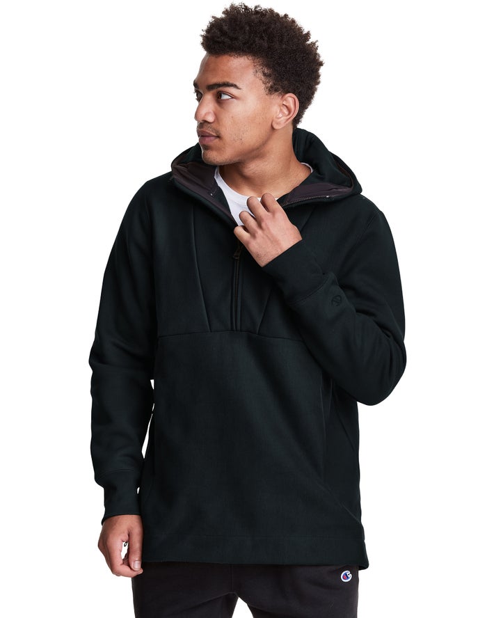 Sudadera Con Capucha Champion Hombre - Defender Series Reverse Weave® Stormshell Anorak ( Negras ) 1